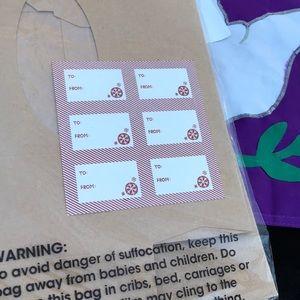 NWT Target Cardboard Treat Cookie Boxes 6 Count Boxes & To/From Stickers
